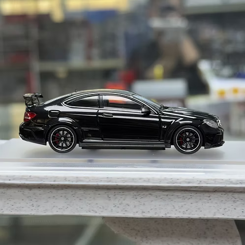 Classic Garage 1/64 Mercedes C63 Coupe Black Series W204 (2011-2013) With Acrylic Case