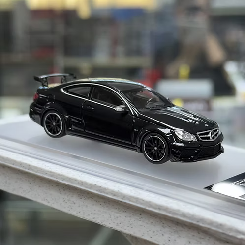 Classic Garage 1/64 Mercedes C63 Coupe Black Series W204 (2011-2013) With Acrylic Case