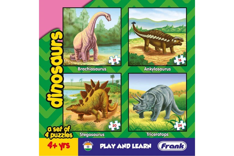 Frank Dinosaurs - Set Of 4 Puzzles