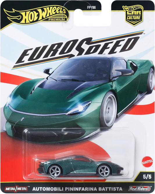 Hot Wheels Car Culture Euro Speed Automobili Pininfarina Battista [ Imported Card ]