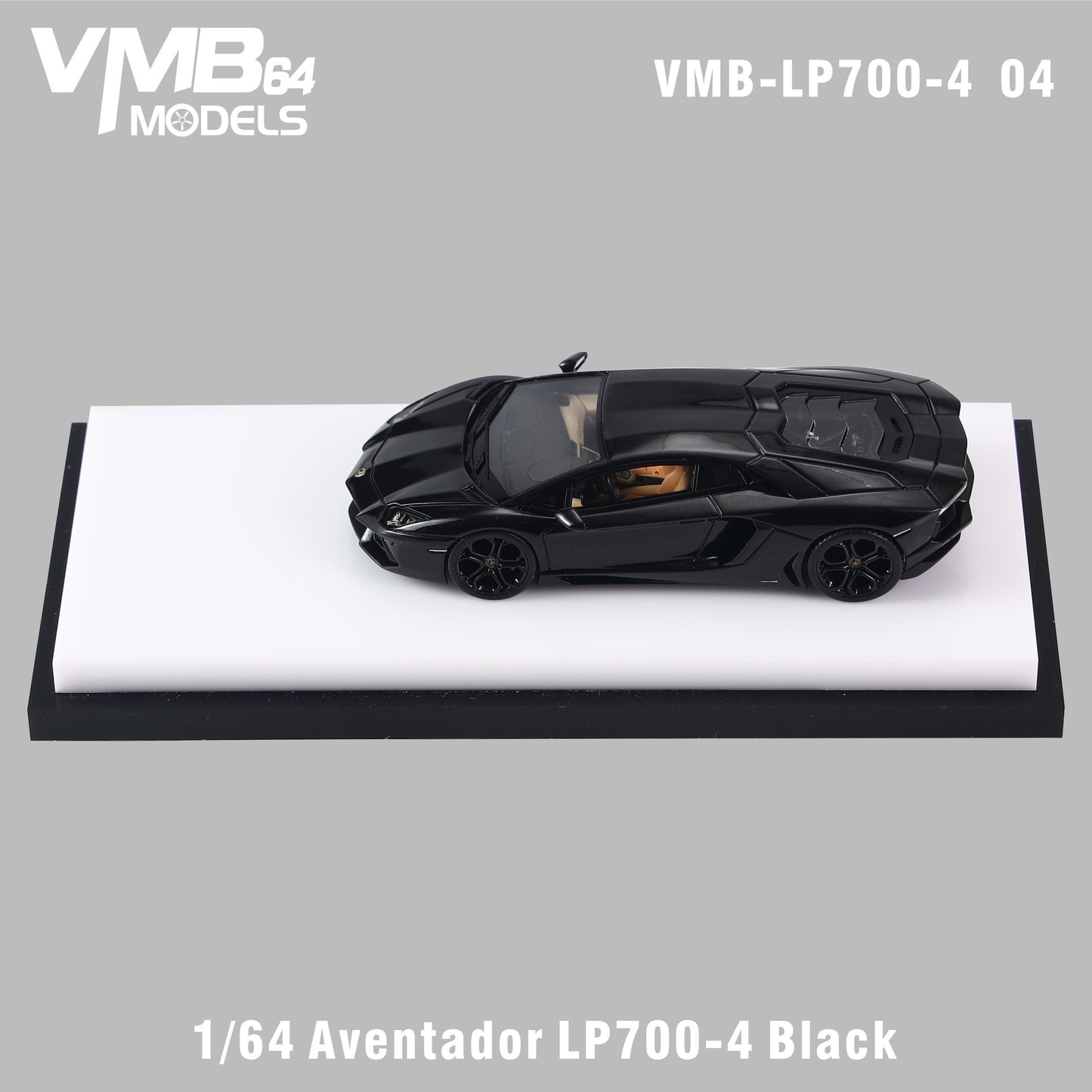 VMB Models 1/64 Resin Lamborghini Aventador LP700-4 Limited Edition 4/299 With Acrylic Case & Polishing Cloth