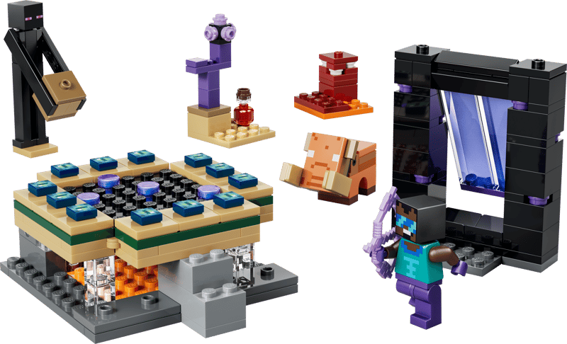 Lego Minecraft : Nether & End Portal Journey #21584