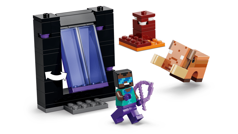 Lego Minecraft : Nether & End Portal Journey #21584