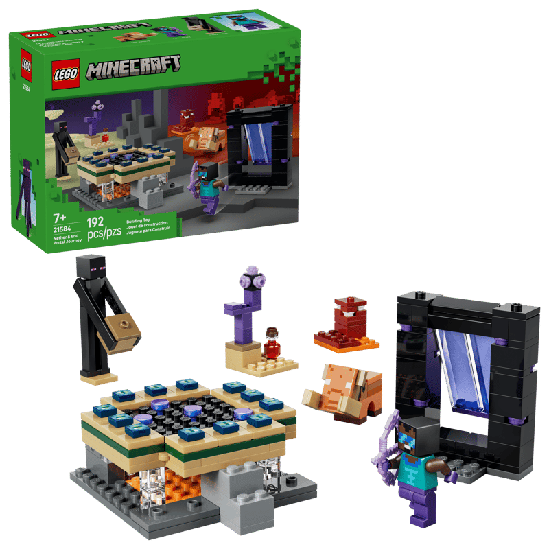Lego Minecraft : Nether & End Portal Journey #21584