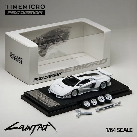 Time Micro X PSC Design 1/64 Lamborghini Countach "V" Design Ver. Mechanic With Acrylic Case