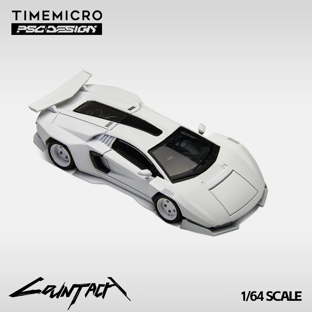 Time Micro X PSC Design 1/64 Lamborghini Countach "V" Design Ver. Mechanic With Acrylic Case