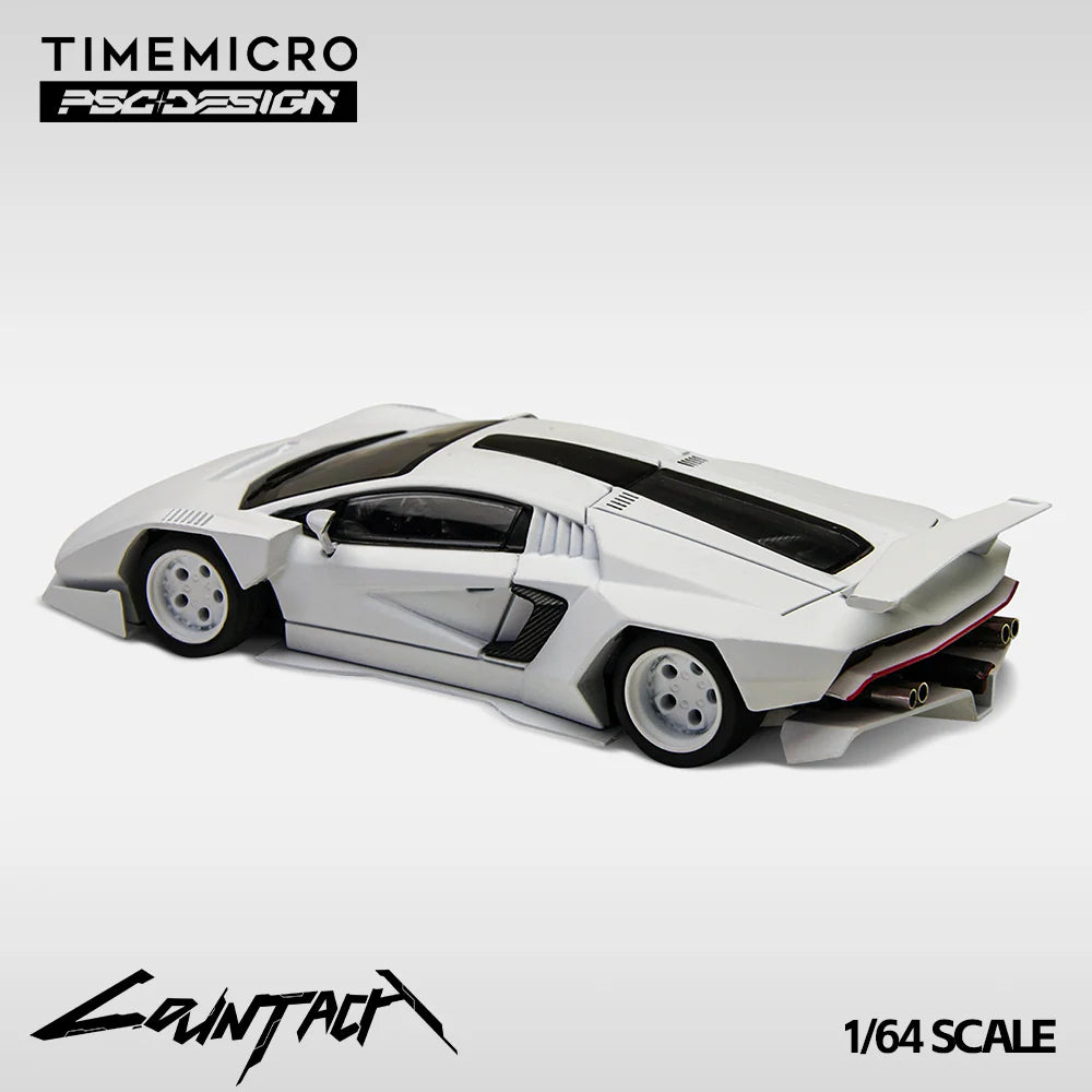 Time Micro X PSC Design 1/64 Lamborghini Countach "V" Design Ver. Mechanic With Acrylic Case