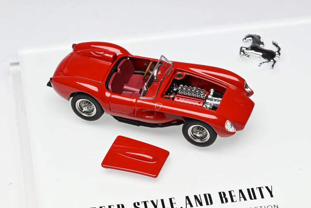 GFCC 1/64 Ferrari From The Ralph Lauren Collection 250 GT California Spyder & 250 Testa Rossa Handmade Models With Acrylic Case. Limited To 399 Units