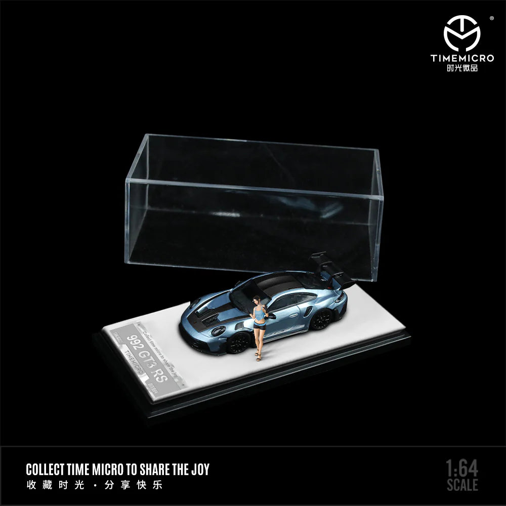 Time Micro 1/64 Porsche 992 GT3 RS Limited Edition With Acrylic Case