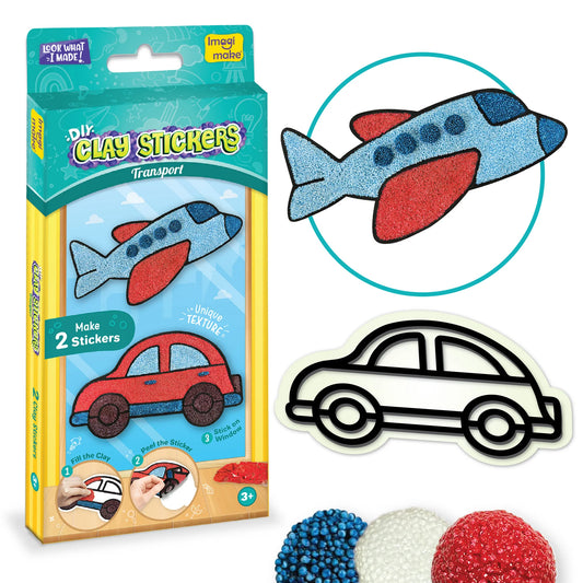 Imagi-Make DIY Clay Stickers Transport