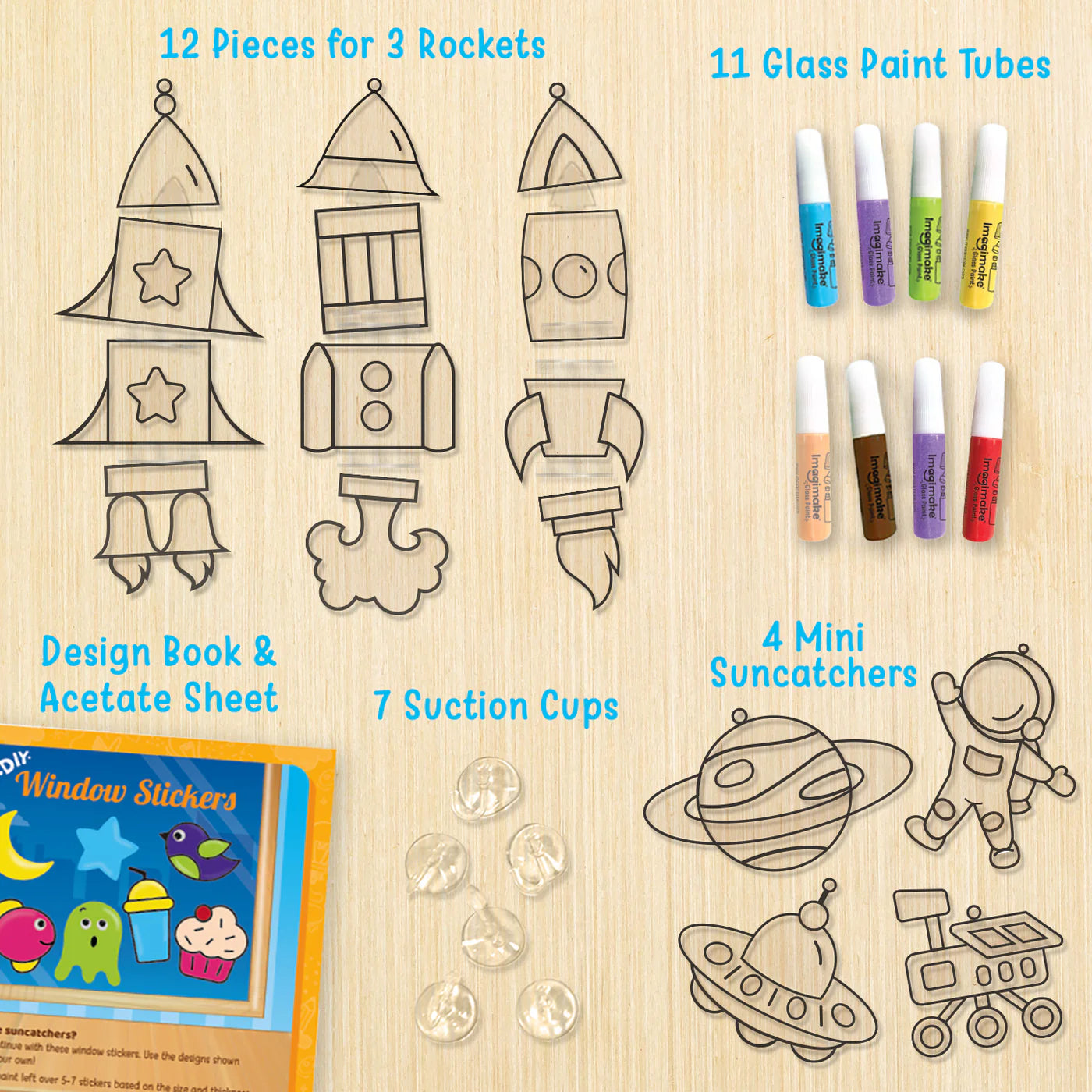 Imagi Make DIY Window Art Rocket