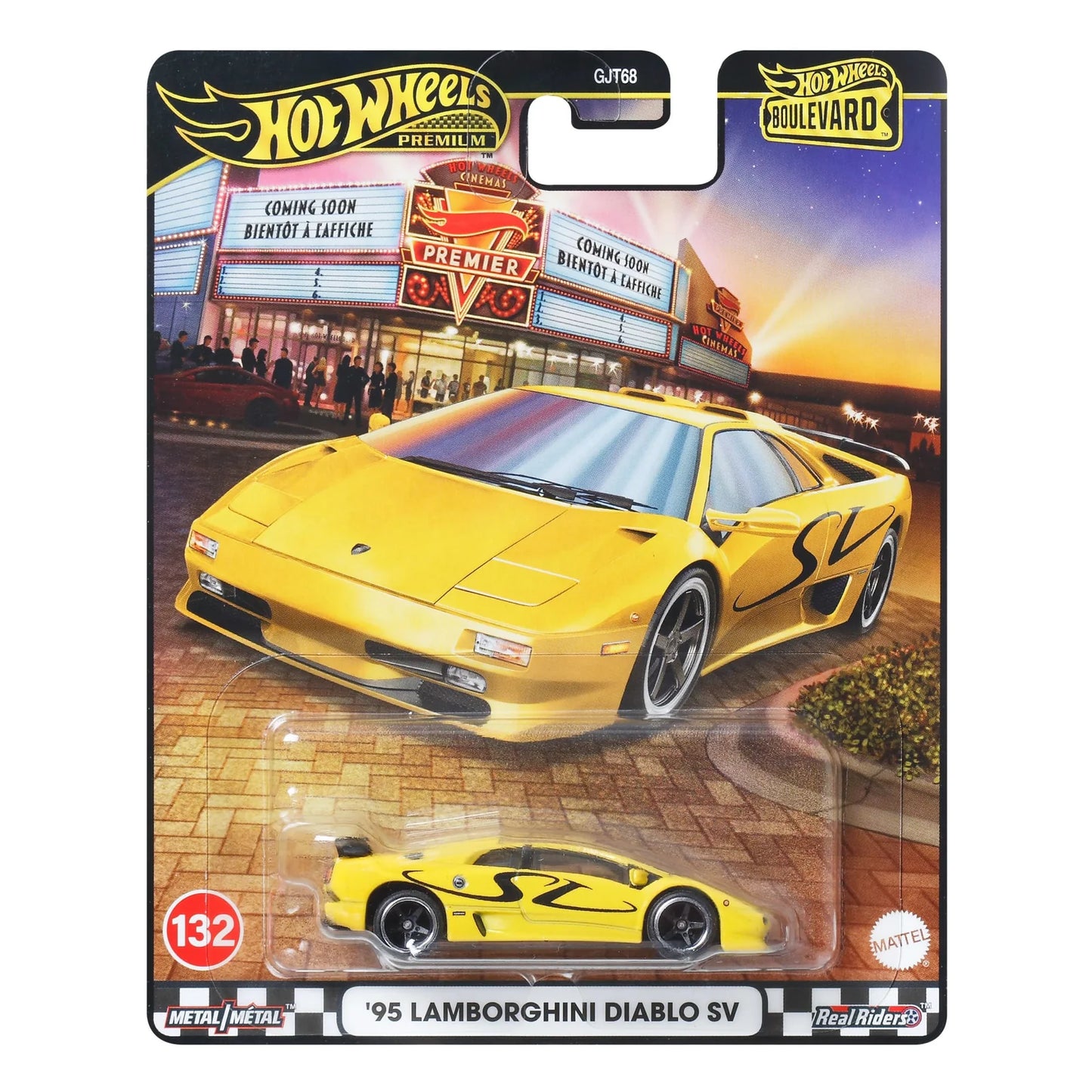Hot Wheels Premium Boulevard '95 Lamborghini Diablo SV With Card Protector [ Import ]