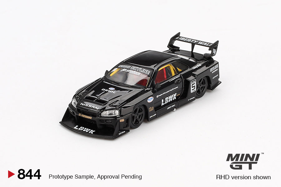 Mini GT Nissan LB-ER34 Super Silhouette Skyline Black