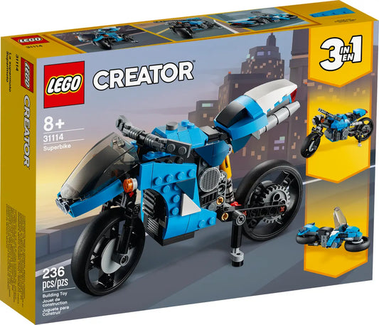 LEGO Creator Superbike 31114 Motorcycle Building Kit - 236 Pieces