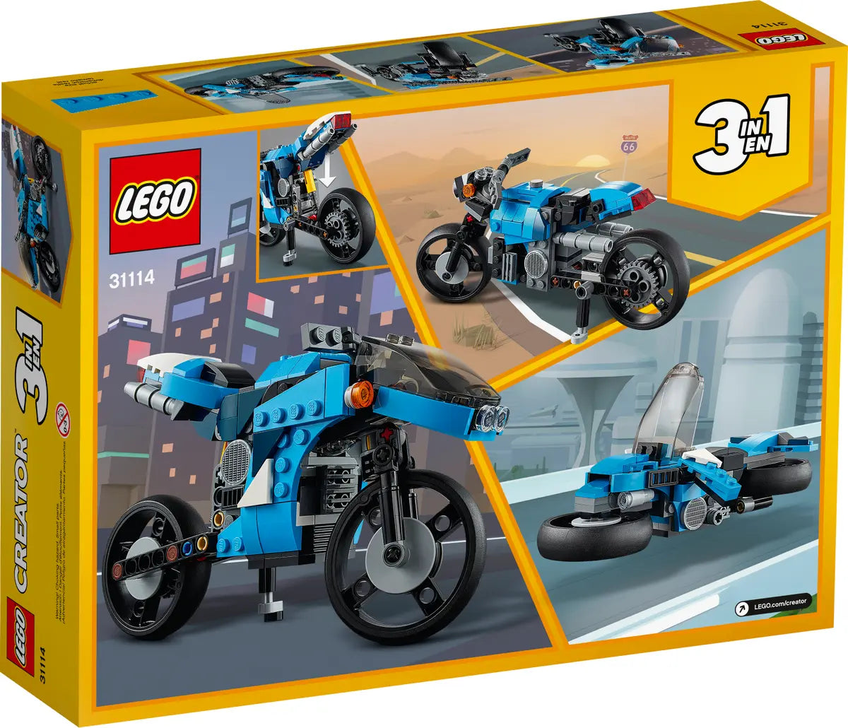 LEGO Creator Superbike 31114 Motorcycle Building Kit - 236 Pieces