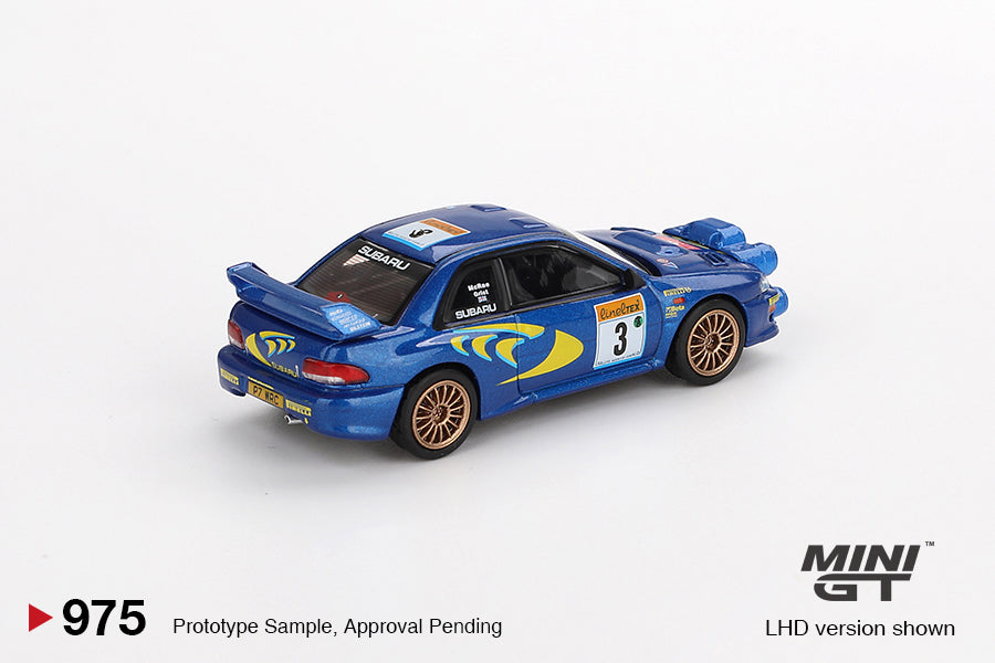 Mini GT Subaru Impreza WRC98 #3 1998 Rally Monte-Carlo 3rd Place