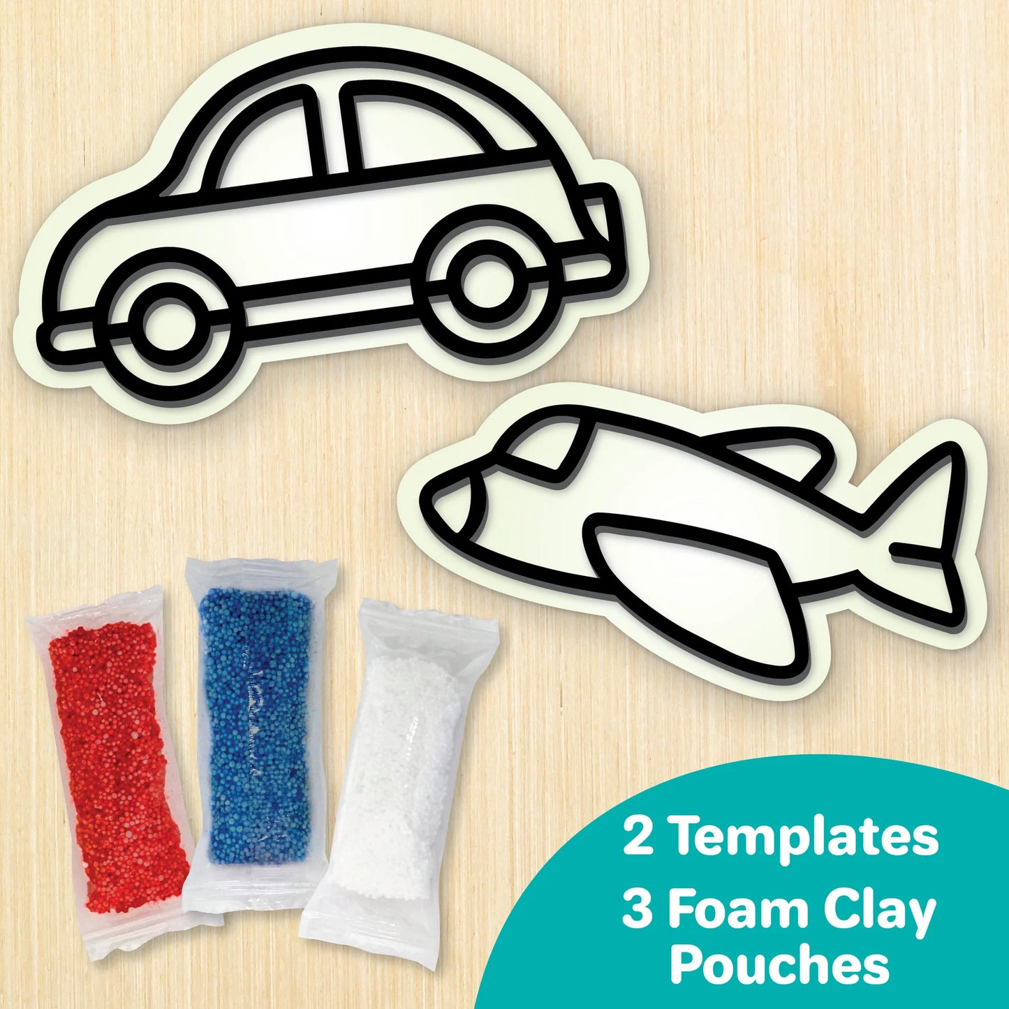 Imagi-Make DIY Clay Stickers Transport