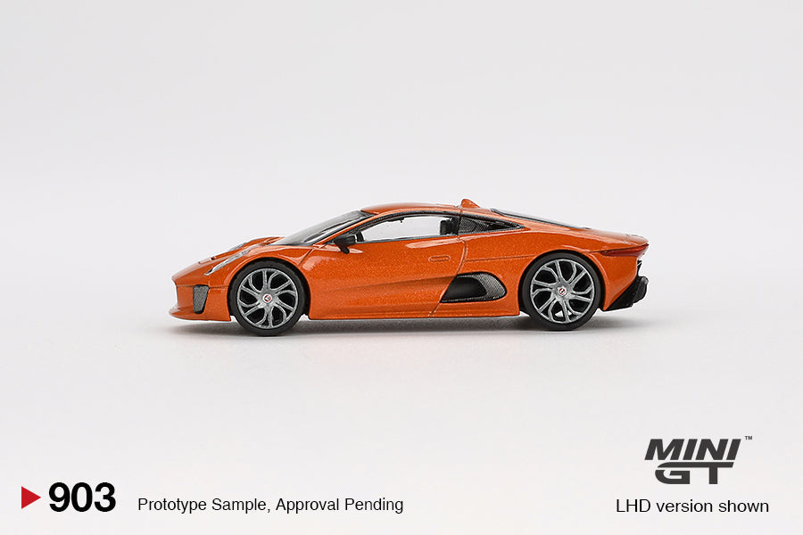 Mini GT "Spectre 007" Jaguar C-X75 Blister Pack Orange