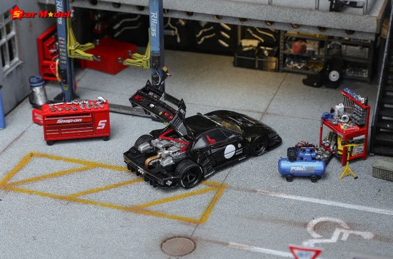 Star Model 1/64 LBWK Ferrari F40 With Acrylic Box