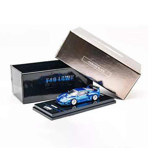 INNO 64 1/64 LBWK Ferrari F40 Chrome Blue Chase Car