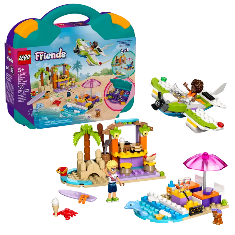 Lego Friends #42672 Creative Beach And Travel Suitcase