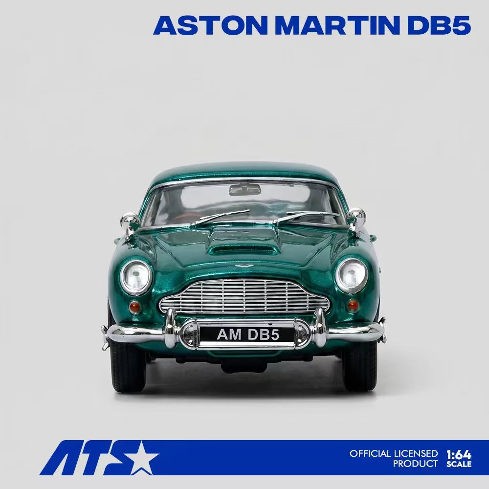 ATS 1/64 Aston Martin DB5 Racing Green With Acrylic Case & Polishing Cloth