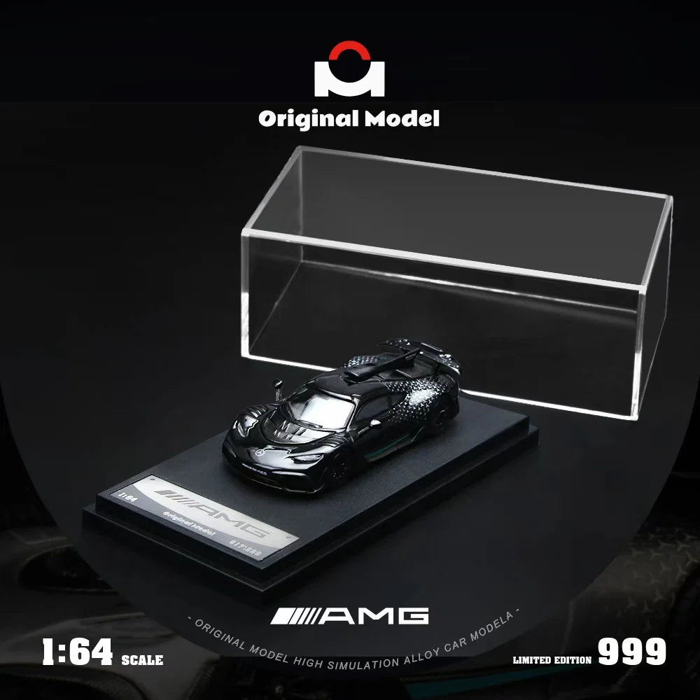 Original Model 1/64 Mercedes Benz AMG One Starlight Black Limited Edition 025/999 With Acrylic Case