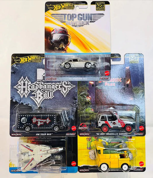 Hot Wheels Pop Culture 2025 Set Of 5 Assortment