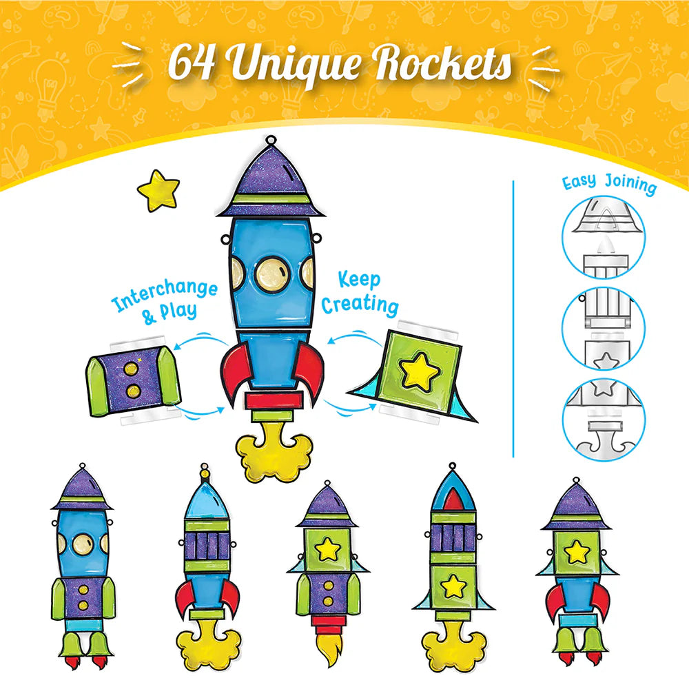 Imagi Make DIY Window Art Rocket