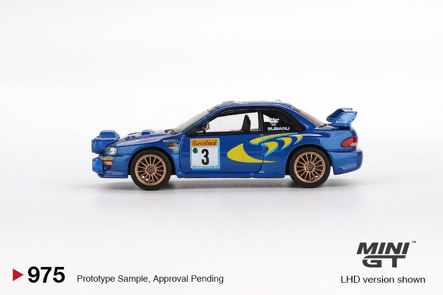 Mini GT Subaru Impreza WRC98 #3 1998 Rally Monte-Carlo 3rd Place