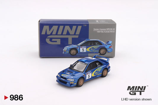 Mini GT Subaru Impreza WRC98 #3 1998 Rally Monte-Carlo 3rd Place