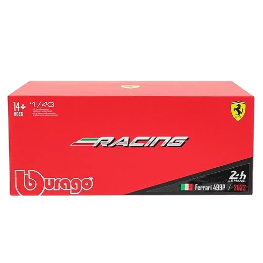 Bburago 1/43 Ferrari Racing Ferrari 499P 24hrs Le Mans 2023 With Acrylic Case