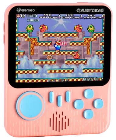 Sameo Gamegear Handheld Retro Game Console - Peach