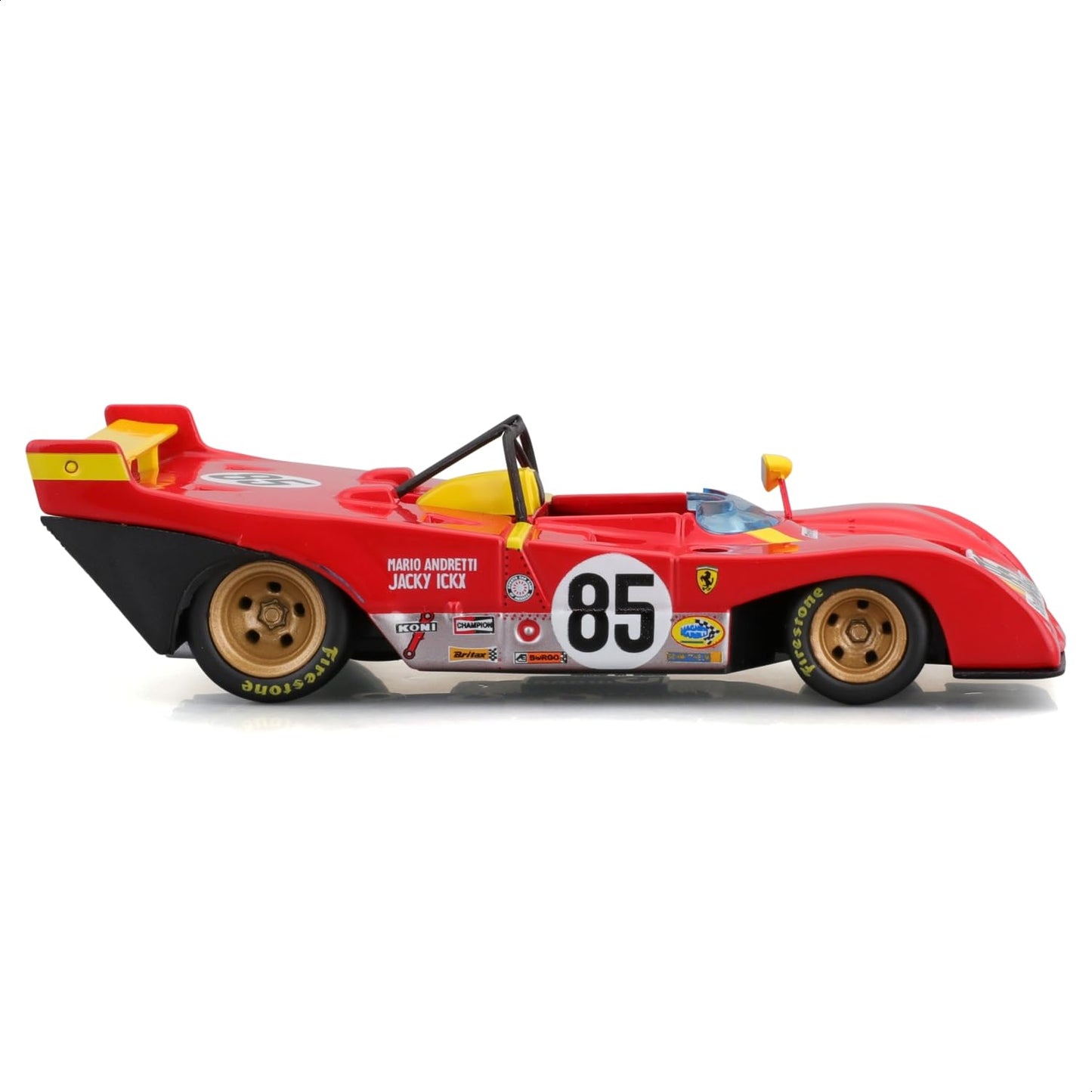 Bburago 1/43 Ferrari Racing 1972 Ferrari 312P With Acrylic Case