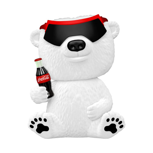 Funko Pop! Ad Icons : Coca-Cola : 90s Coca-Cola Polar Bear #158 With Soft Protector Case