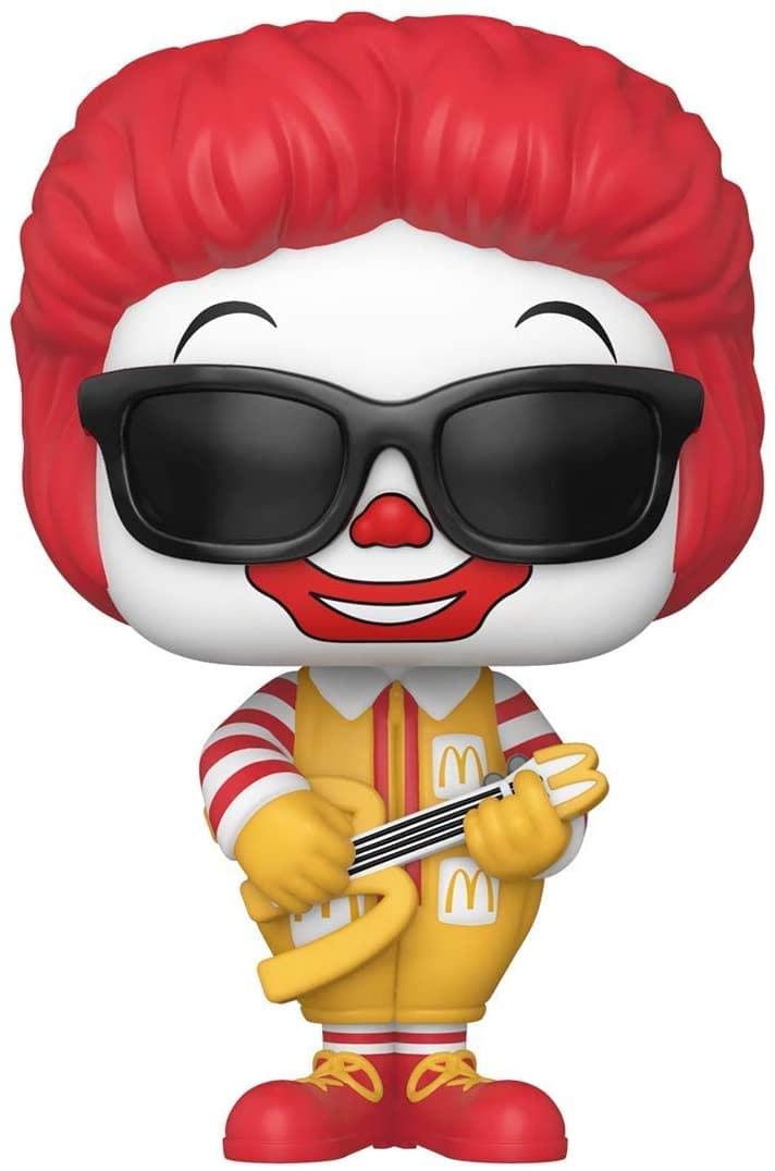 Funko Pop! Ad Icons : Rock Out Ronald McDonald #109 With Soft Protector Case