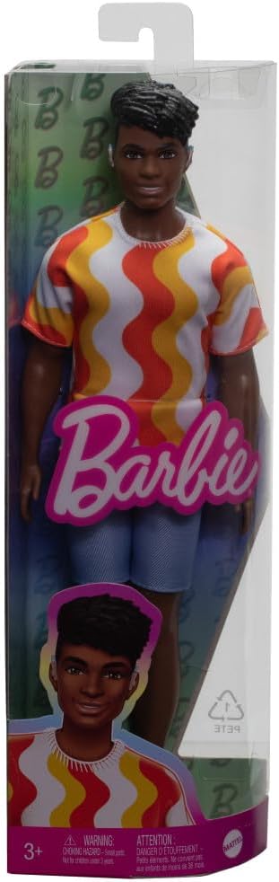 Barbie Ken Fashionista Doll Red and Orange Shirt Ages 3+ Years