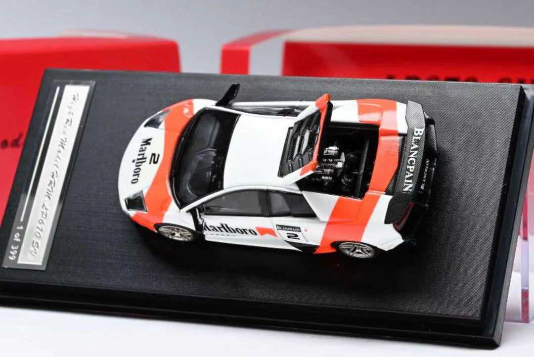 High Rev Model HRM 1/64 Lamborghini Murcielago LP670-4 SV Limited Edition 1 Of 399 With Acrylic Case