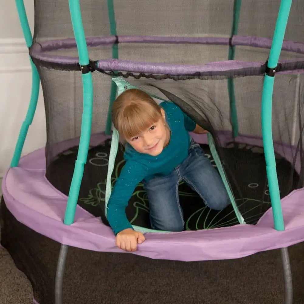 Skywalker Trampolines 55 inch Magic Mermaid Trampoline with Safety Enclosure (age 3-7 years) with warranty