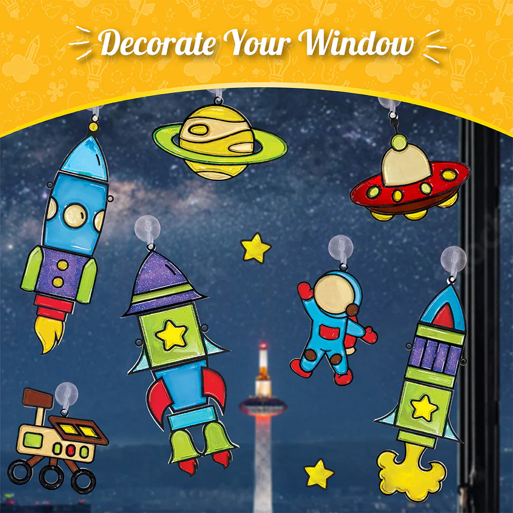 Imagi Make DIY Window Art Rocket