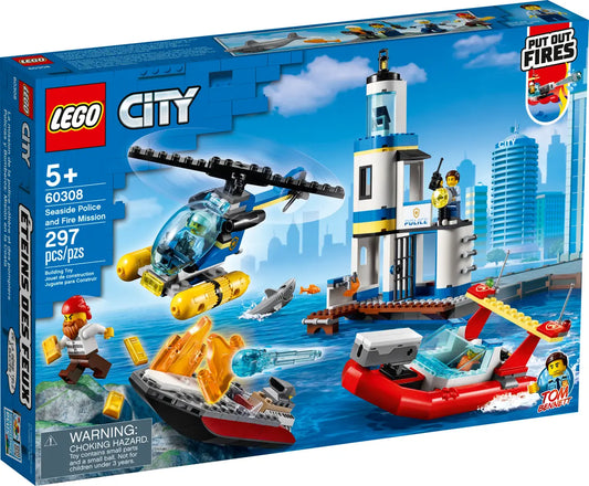 LEGO 60308 City Seaside Police and Fire Mission -297 Pieces