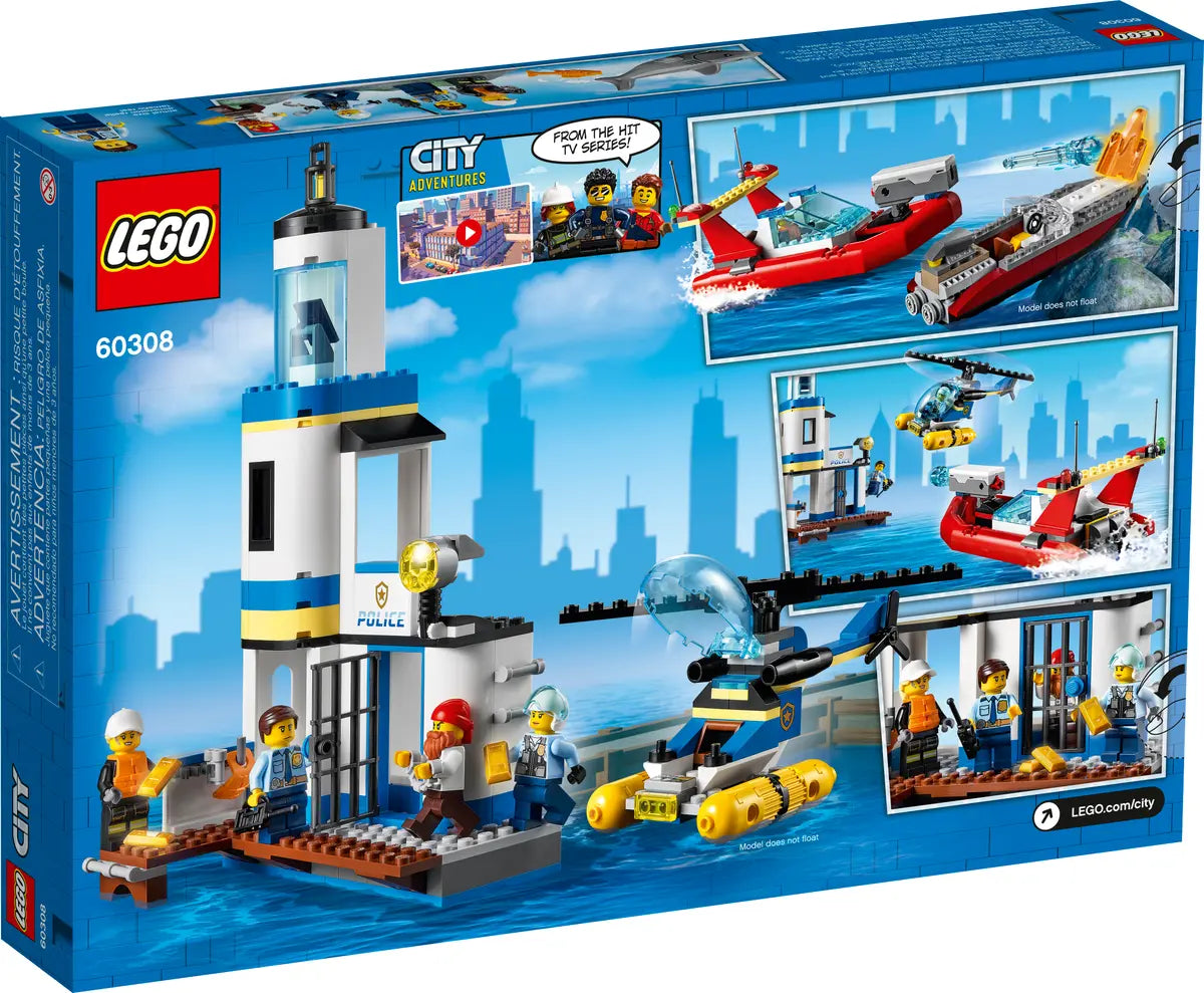 LEGO 60308 City Seaside Police and Fire Mission -297 Pieces