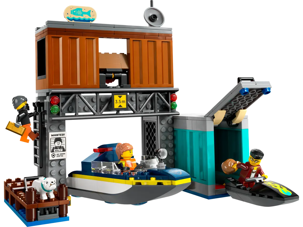 Lego 60417 City Police Speedboat And Crooks' Hideout