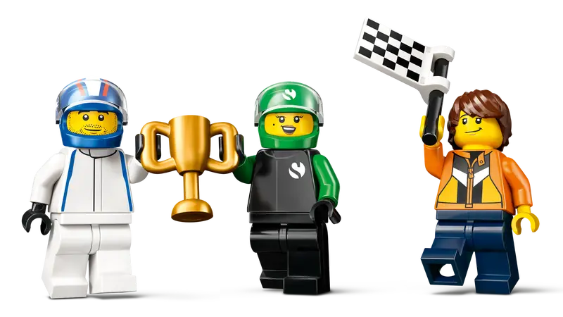 Lego City #60474 F1 Grid With VCARB & Sauber Race Cars