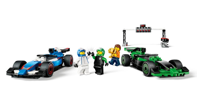 Lego City #60474 F1 Grid With VCARB & Sauber Race Cars