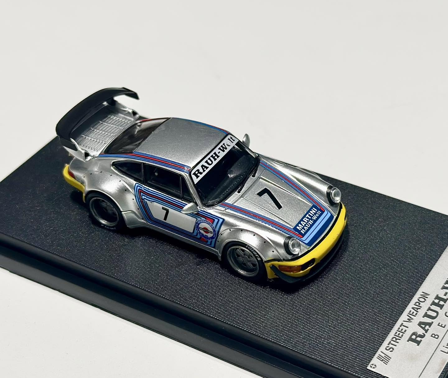Street Warrior 1/64 Porsche RWB 964 "Martini Livery" Limited Edition 1 Of 499 Units With Acrylic Case