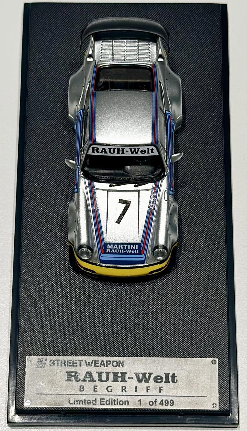 Street Warrior 1/64 Porsche RWB 964 "Martini Livery" Limited Edition 1 Of 499 Units With Acrylic Case
