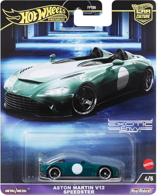 Hot Wheels Premium Car Culture Exotic Envy 2024 Set Of 5 With Card Protectors [ Import ]