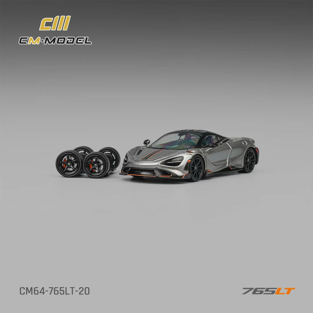 CM Model 1/64 McLaren 765 LT With Acrylic Case