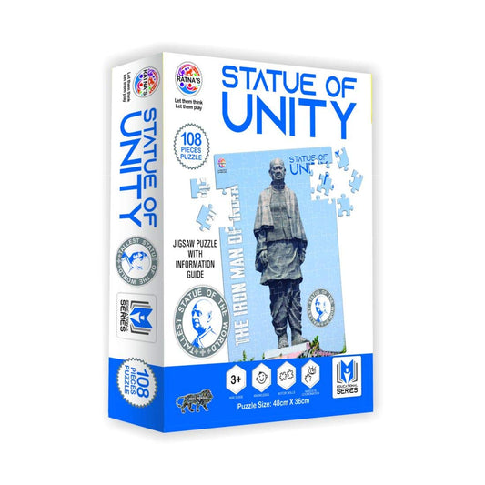 Statue of Unity 108 Pieces Jigsaw Puzzle with 12 Pages Information Booklet